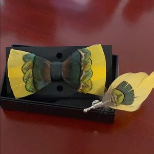 Feather bow tie holiday collection